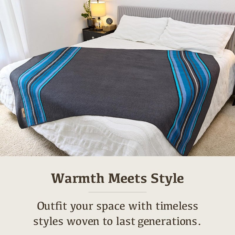 Chubbuck Authentic Chubbuck 100% Wool Blanket Camping (60" x 84") - Large Warm Blanket for Camping, Emergency, Outdoor Concerts and Home Use - Fire Retardant, Soft and Warm Blankets for Winter (Lakeland) - Image 5